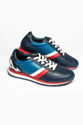 Men's Alpine Berlinette Royal Blue Leather Sneakers
